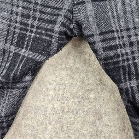 French Laundry Womens Plaid Leggings Gray & Black Polyester/Spandex - Picture 3 of 6